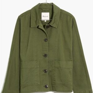 Madewell women’s drapey pomeray chore jacket, size L, new with tags